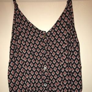 Cute black patterned romper